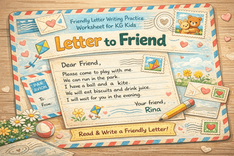Class 5 Grammar Worksheet on Informal Letter Writing | PlanetSpark