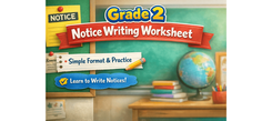 Class 3 English Writing Worksheet on Notice Writing | PlanetSpark