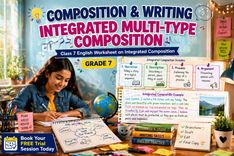 Class 7 Composition Worksheet on Mixed Narrative & Descriptive Writing ...