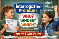 Class 3 Grammar Worksheet on Interrogative Sentences – Asking Questions ...