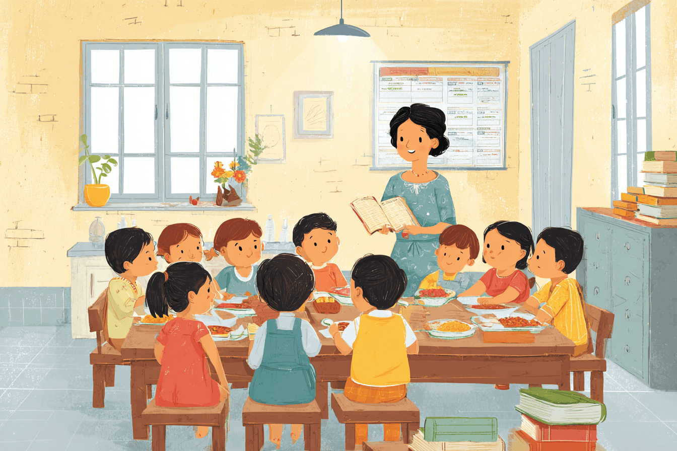 teaching table manners to kids