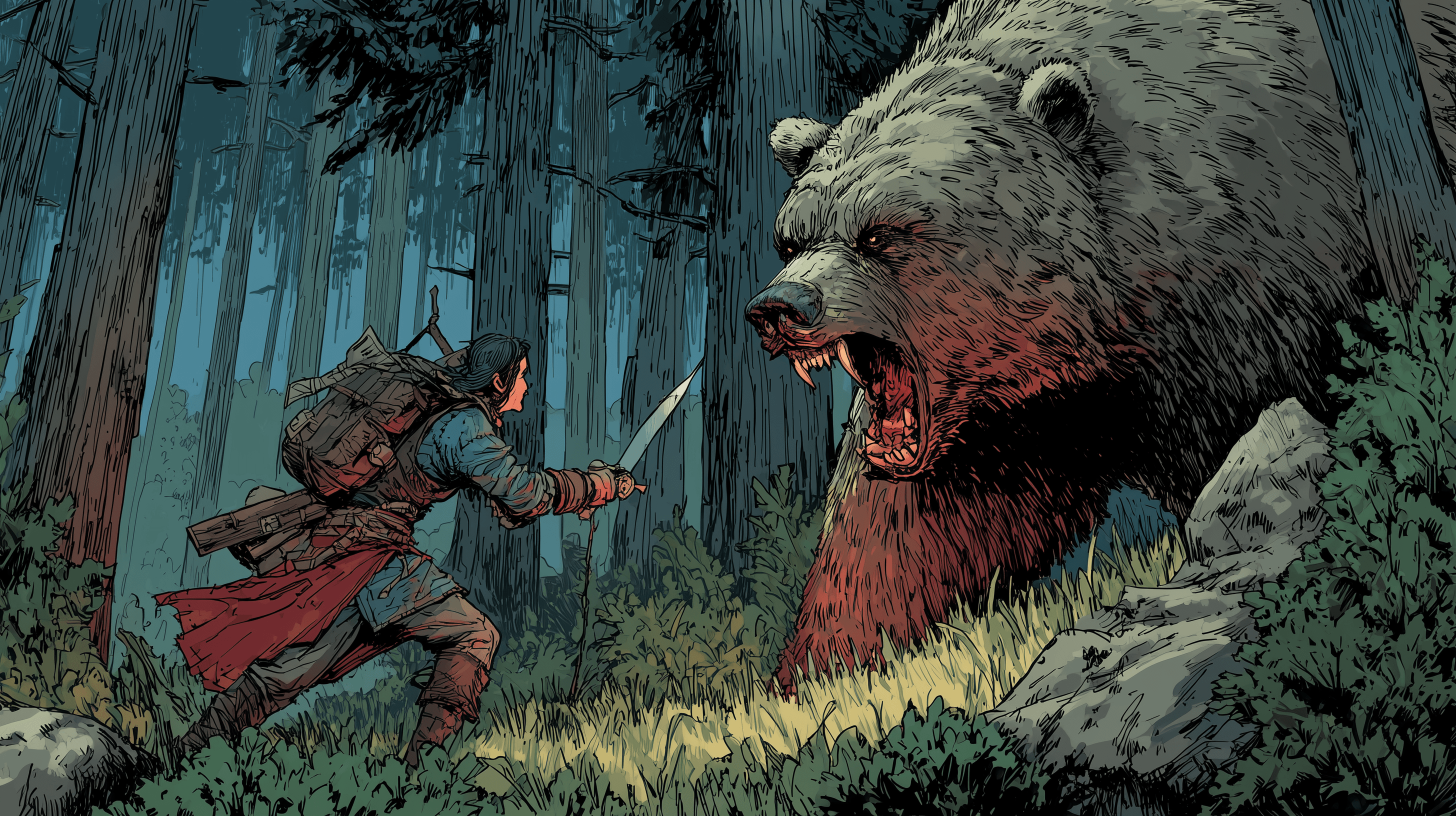 The Two Friends and the Bear